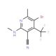 5-Bromo-6-methyl-2-(methylamino)-4-(trifluoromethyl)nicotinonitrile - chemical structure image