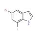 5-Bromo-7-iodoindole (CAS 123020-20-2) - chemical structure image