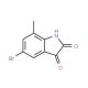5-bromo-7-methyl-1H-indole-2,3-dione (CAS 77395-10-9) - chemical structure image