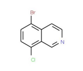 5-Bromo-8-chloroisoquinoline (CAS 956003-79-5) - chemical structure image