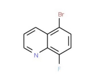 5-Bromo-8-fluoroquinoline (CAS 1133115-78-2) - chemical structure image