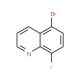 5-Bromo-8-fluoroquinoline (CAS 1133115-78-2) - chemical structure image