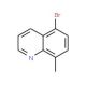 5-Bromo-8-methylquinoline (CAS 74316-55-5) - chemical structure image