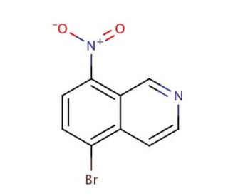 5-Bromo-8-nitroisoquinoline (CAS 63927-23-1) - chemical structure image