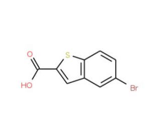 5-Bromo-benzo[b]thiophene-2-carboxylic acid (CAS 7312-10-9) - chemical structure image