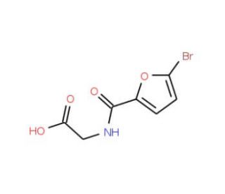 [(5-Bromo-furan-2-carbonyl)-amino]-acetic acid - chemical structure image