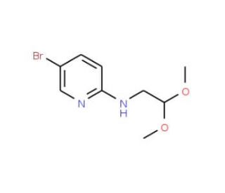 5-bromo-N-(2,2-dimethoxyethyl)pyridin-2-amine (CAS 474708-93-5) - chemical structure image