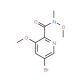 5-Bromo-N,3-dimethoxy-N-methylpicolinamide - chemical structure image