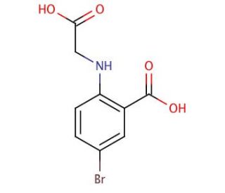 5-Bromo-N-(carboxymethyl)anthranilic acid (CAS 32253-75-1) - chemical structure image