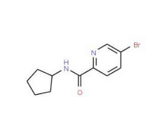 5-Bromo-N-cyclopentylpicolinamide (CAS 845305-91-1) - chemical structure image
