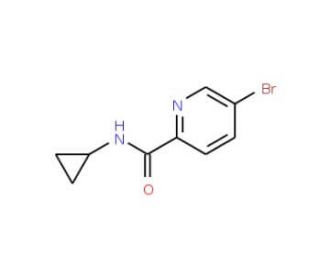 5-Bromo-N-cyclopropylpicolinamide (CAS 638219-77-9) - chemical structure image