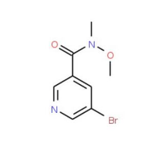 5-Bromo-N-methoxy-N-methylnicotinamide (CAS 183608-47-1) - chemical structure image