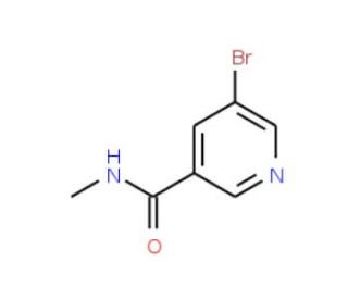 5-Bromo-N-methylnicotinamide (CAS 153435-68-8) - chemical structure image