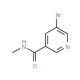 5-Bromo-N-methylnicotinamide (CAS 153435-68-8) - chemical structure image