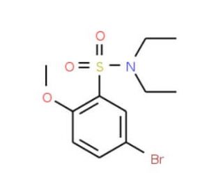 5-Bromo-N,N-diethyl-2-methoxybenzenesulphonamide (CAS 428471-30-1) - chemical structure image