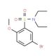 5-Bromo-N,N-diethyl-2-methoxybenzenesulphonamide (CAS 428471-30-1) - chemical structure image