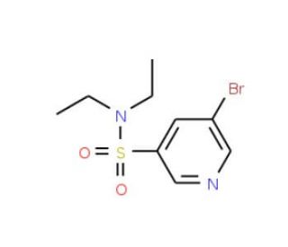 5-Bromo-N,N-diethylpyridine-3-sulphonamide (CAS 62009-37-4) - chemical structure image