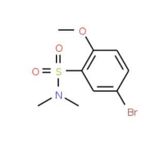 5-Bromo-N,N-dimethyl-2-methoxybenzenesulphonamide (CAS 871269-16-8) - chemical structure image