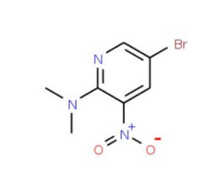 5-Bromo-N,N-dimethyl-3-nitropyridin-2-amine (CAS 1040682-46-9) - chemical structure image