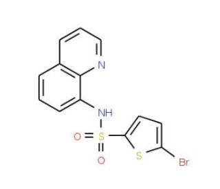 5-Bromo-N-quinolin-8-ylthiophene-2-sulfonamide - chemical structure image