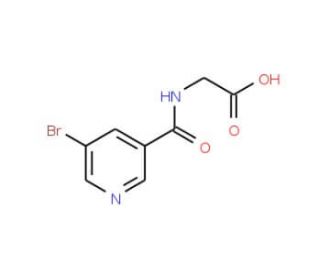 [(5-Bromo-pyridine-3-carbonyl)-amino]-acetic acid - chemical structure image