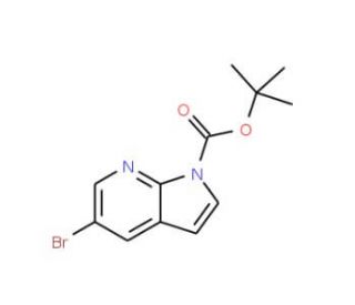 5-Bromo-pyrrolo[2,3-b]pyridine-1-carboxylic acidtert-butyl ester (CAS 928653-80-9) - chemical structure image