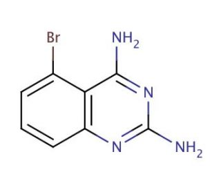 5-Bromo-quinazoline-2,4-diamine (CAS 119584-75-7) - chemical structure image