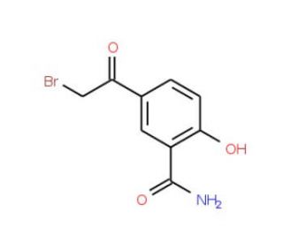 5-Bromoacetyl-2-hydroxybenzamide (CAS 73866-23-6) - chemical structure image
