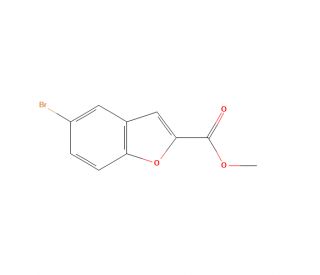 5-Bromobenzofuran-2-carboxylic Acid Methyl Ester (CAS 26028-36-4) - chemical structure image
