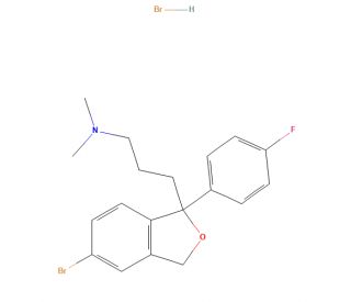 5-Bromodescyano Citalopram Hydrobromide (CAS 479065-02-6) - chemical structure image