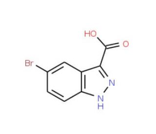 5-Bromoindazole-3-carboxylic acid (CAS 1077-94-7) - chemical structure image