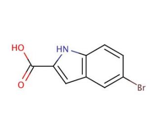 5-Bromoindole-2-carboxylic acid (CAS 7254-19-5) - chemical structure image