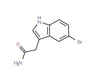 5-Bromoindole-3-acetamide (CAS 196081-79-5) - chemical structure image
