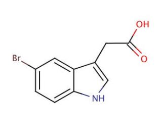 5-Bromoindole-3-acetic acid (CAS 40432-84-6) - chemical structure image