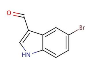 5-Bromoindole-3-carboxaldehyde (CAS 877-03-2) - chemical structure image