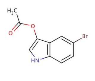 5-Bromoindoxyl acetate (CAS 17357-14-1) - chemical structure image