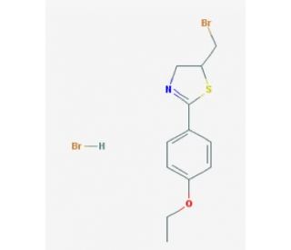 5-(bromomethyl)-2-(4-ethoxyphenyl)-4,5-dihydro-1,3-thiazole hydrobromide (CAS 1051941-60-6) - chemical structure image