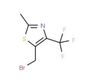 5-Bromomethyl-2-methyl-4-trifluoromethyl-1,3-thiazole (CAS 1000339-73-0) - chemical structure image