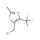 5-Bromomethyl-2-methyl-4-trifluoromethyl-1,3-thiazole (CAS 1000339-73-0) - chemical structure image