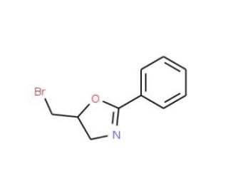 5-(bromomethyl)-2-phenyl-4,5-dihydro-1,3-oxazole (CAS 99057-83-7) - chemical structure image