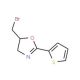 5-(bromomethyl)-2-thien-2-yl-4,5-dihydro-1,3-oxazole - chemical structure image