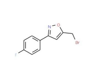 5-(bromomethyl)-3-(4-fluorophenyl)isoxazole (CAS 5262-25-9) - chemical structure image