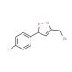 5-(bromomethyl)-3-(4-fluorophenyl)isoxazole (CAS 5262-25-9) - chemical structure image