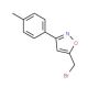5-(bromomethyl)-3-(4-methylphenyl)isoxazole (CAS 129135-66-6) - chemical structure image