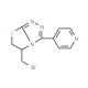 5-(bromomethyl)-3-pyridin-4-yl-5,6-dihydro[1,3]thiazolo[2,3-c][1,2,4]triazole - chemical structure image