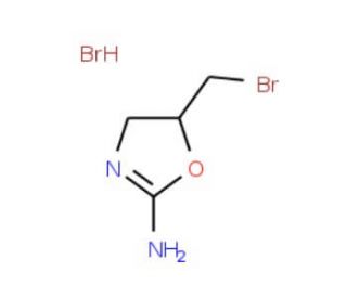 5-Bromomethyl-4,5-dihydro-oxazol-2-ylamine hydrobromide - chemical structure image
