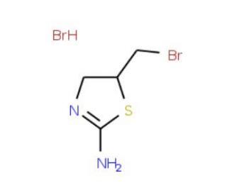 5-Bromomethyl-4,5-dihydro-thiazol-2-ylamine hydrobromide - chemical structure image
