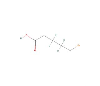 5-Bromopentanoic-3,3,4,4-d4 Acid (CAS 42932-62-7) - chemical structure image