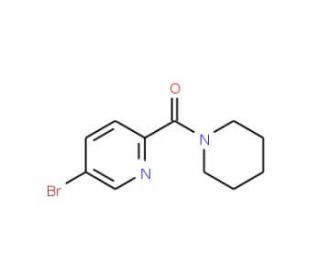 (5-Bromopicolinoyl)piperidine (CAS 934000-33-6) - chemical structure image