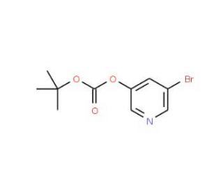 5-Bromopyridin-3-yl tert-butyl carbonate (CAS 1087659-21-9) - chemical structure image
